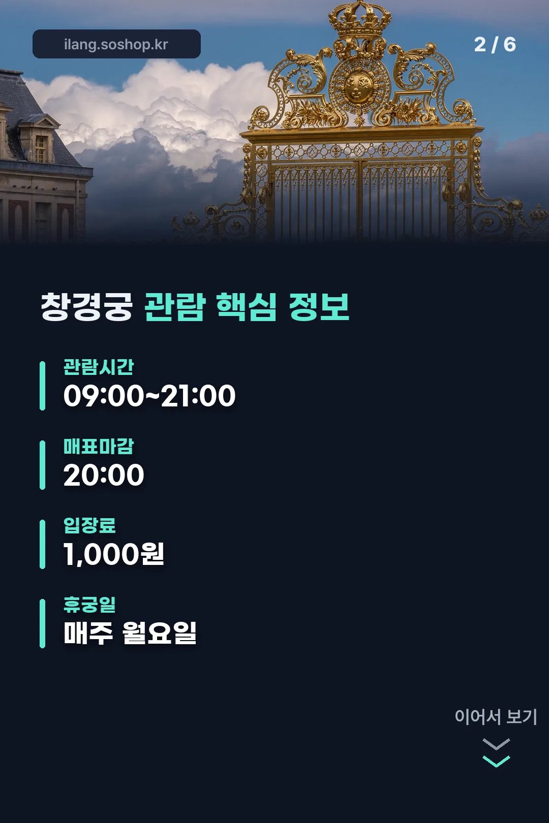관람 핵심 정보