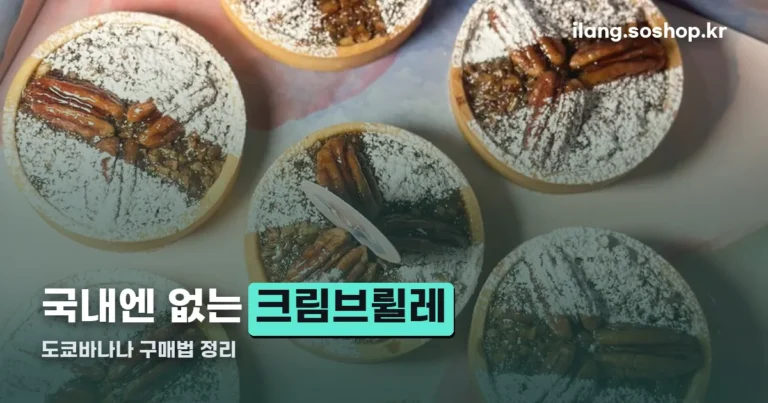 도쿄바나나 크림브륄레 정리 썸네일