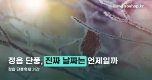 정읍 단풍축제 기간 — 10월 2일 기준 확정된 날짜만 정리